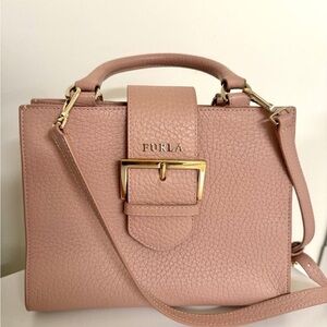 Furla Pink Leather Handbag
